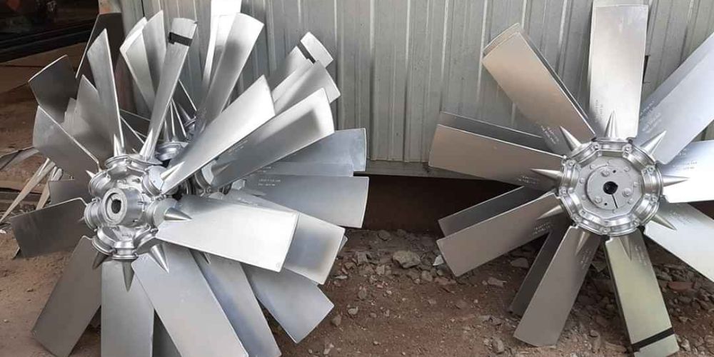 Quạt hút khí nóng lò sấy