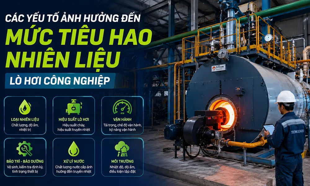 Các yếu tố ảnh hưởng đến mức tiêu hao nhiên liệu lò hơi công nghiệp