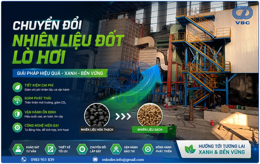 chuyển đổi nhiên liệu đốt lò hơi