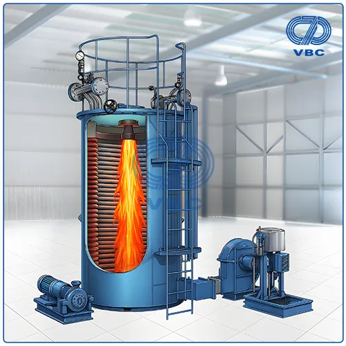 Lò dầu tải nhiệt đốt dầu gas